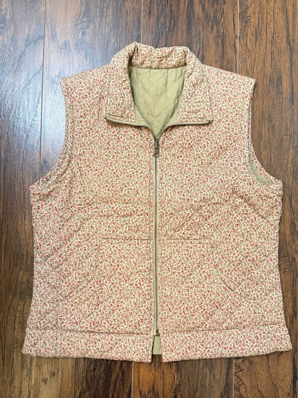 Cambridge Dry Goods Vintage Floral Quilted Vest